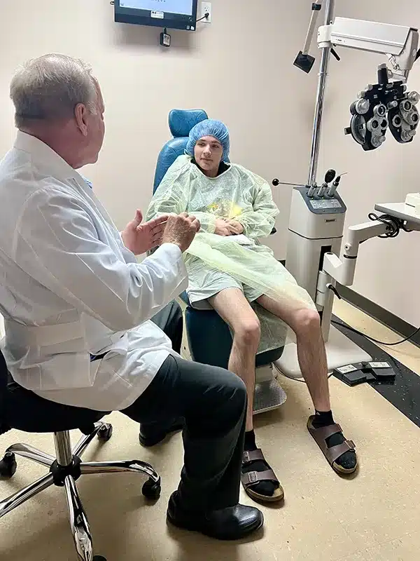 Thurber With Patient